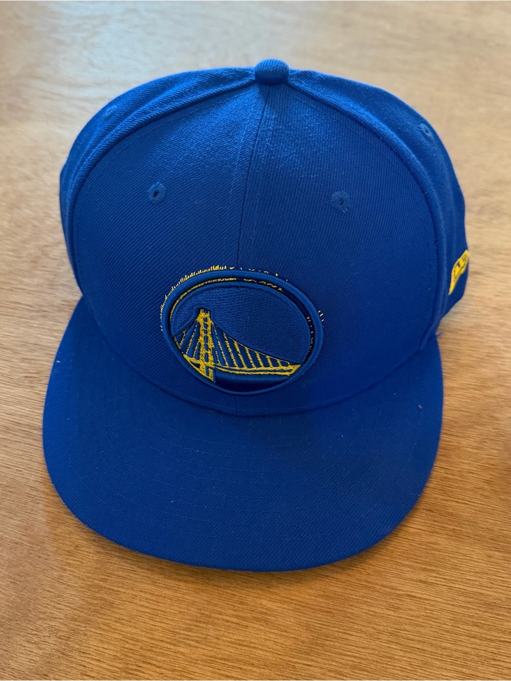 Golden State Warriors Blue Fitted New Era Cap Hat Size 7 5/8
